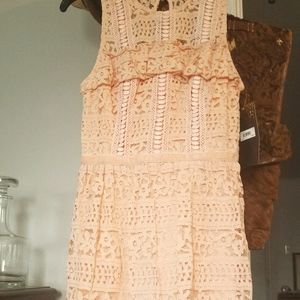 NWT VINAGE Y2K SLEEVELESS  LACE SUNDRESS